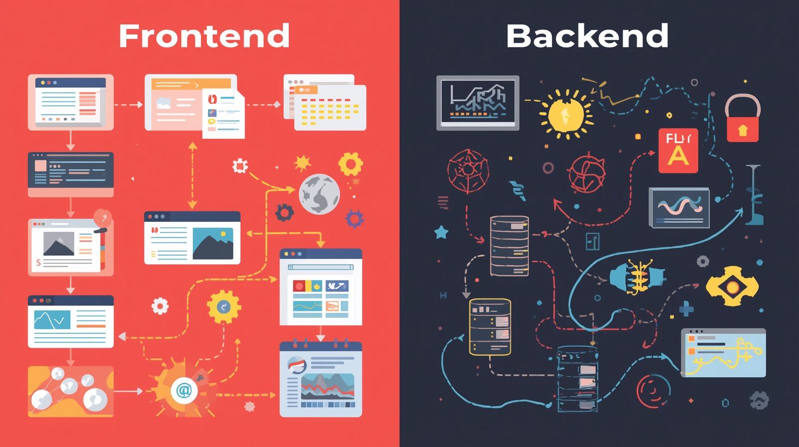 frontend development course backend development course