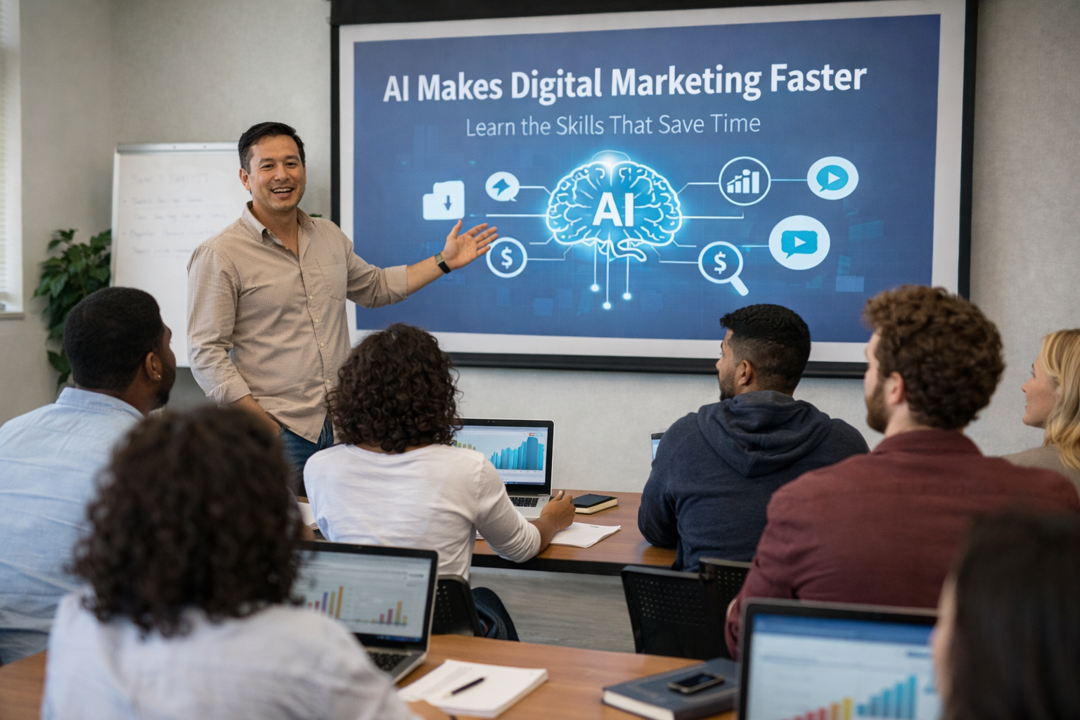 AI Makes Digital Marketing Faster: Learn the Skills That Save Time