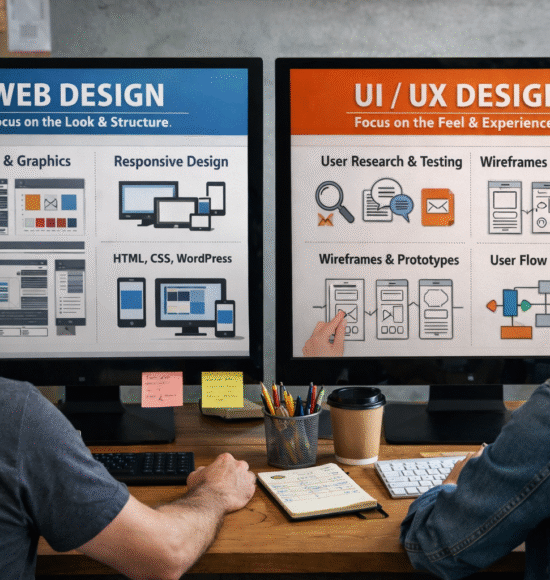What is the Difference Between Web Design and UI/UX Design?